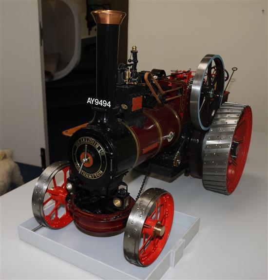 A well engineered 1.5 inch scale lived steam model of a William Alchin traction engine, with the name Royal Chester, 26in.